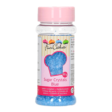 Paillettes de sucre cristal coloré 80 g - FunCakes par 3,00 €